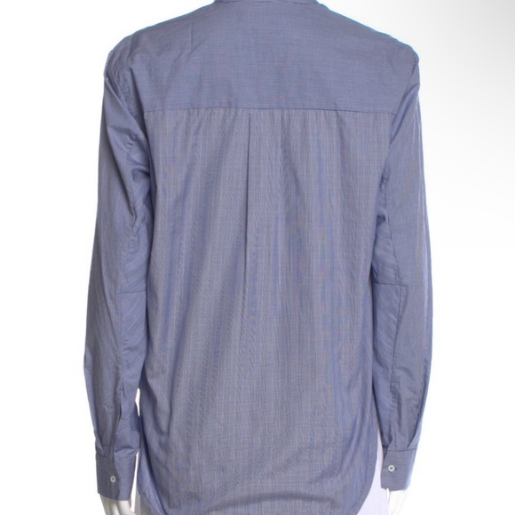 SANDRO Striped Ruffle Beaded Button Up Top - Size M - New! - Picture 3 of 4